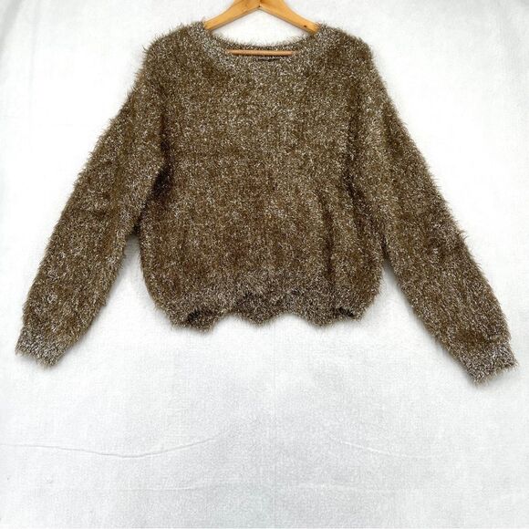 ~LucyParis Metallic Thread Sweater NWT L - Picture 2 of 9